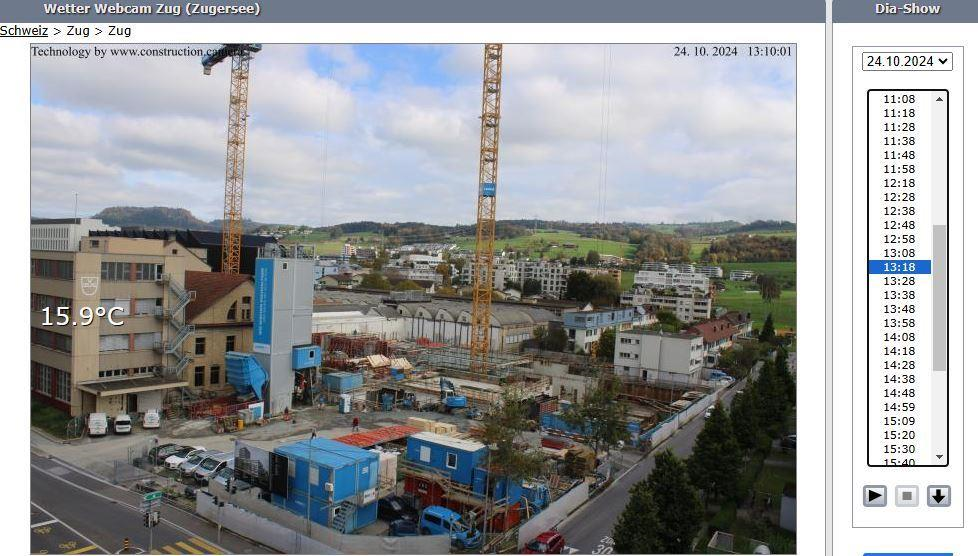 Baustellen Kamera Zug